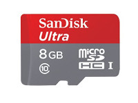8GB Class 10 SanDisk microSDHC