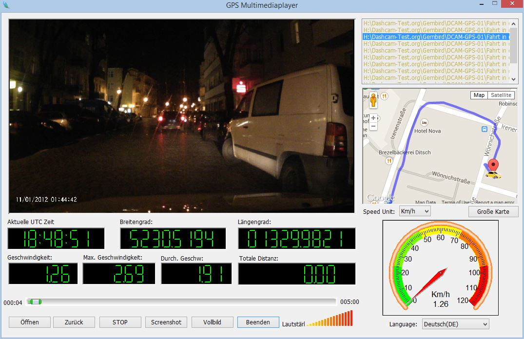 GPS Multimediaplayer